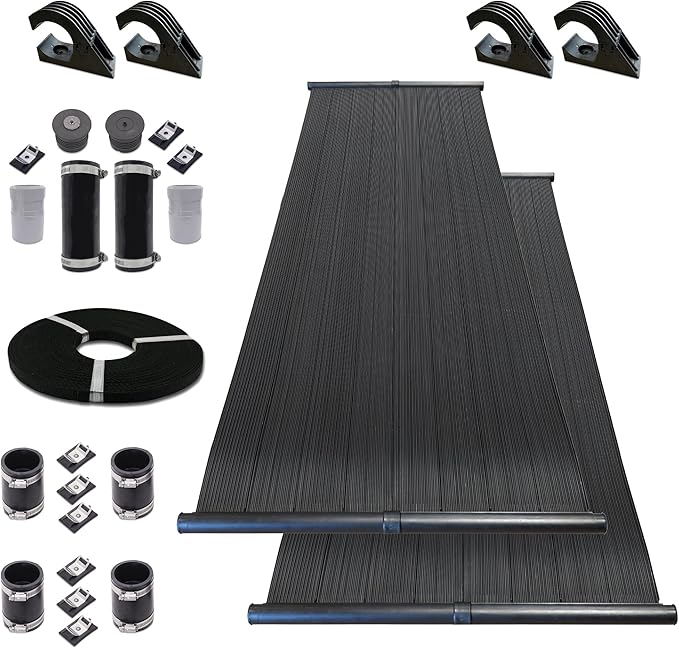 Highest Performing Design - DIY Solar Pool Heater Kit - 15-20 Year Life Expectancy (2-4x12 / 1.5" I.D. Header)