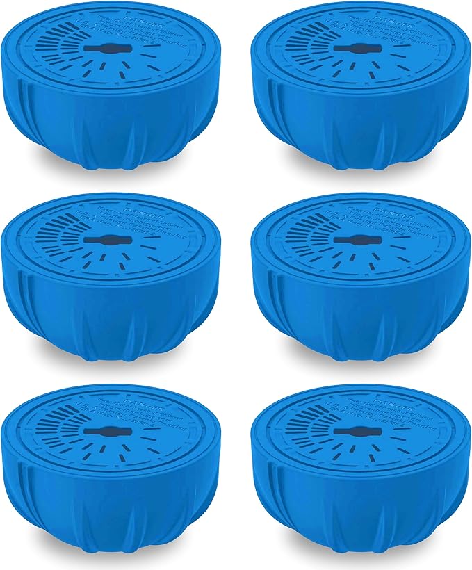 FROG Replacement Chlorine Cartridges for use with Flippin’ FROG Floating Sanitizer System - Prefilled Cartridges Support Easy Pool Maintenance and Cleaner & Clearer Water - 6 Pack
