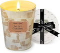 HomeLights Soy Wax Candles for Home Scented, 1-Wick Candles in Salted Caramel Scented, Rustic Modern Aromatherapy Candles Gift for Parties, Relaxing, 6.7oz