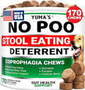 YUMA'S No Poo Chews for Dogs - 170 Count - Coprophagia No Poop Eating Deterrent for Dogs - Stop Eating Poop for Canine - Gut Health - Probiotics & Digestive Enzymes Supplement - Made in USA