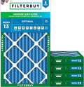 Filterbuy 14x27x2 Air Filter MERV 13 Optimal Smoke & Allergy Defense (5-Pack), Electrostatic Pleated HVAC AC Furnace Filters Replacement, Made in USA (Actual Size: 14.00 x 27.00 x 1.75)