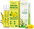 Herbal Diffuser with Extracts of Mullein, Thyme & Mint + Air Inhaler with Mullein Essential Oils, Nicotine-Free Smokeless – 2 Pcs | Reduce Cravings & Fatigue, Lung Comfort & Breathing Support