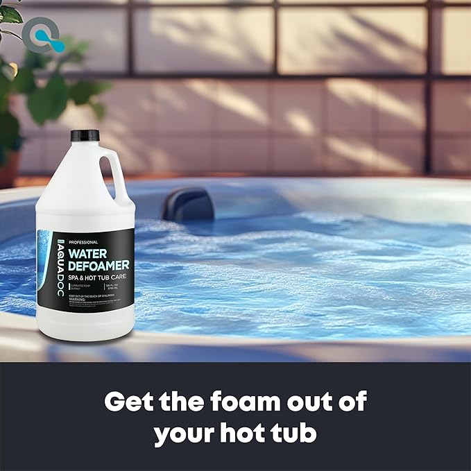 Hot Tub Defoamer - Spa Defoamer for Hot Tub Owners 128oz, Spa Anti Foam to Keep Foam Down, Hot Tub Chemicals Made in USA - AquaDoc