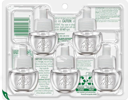 AIR WICK Scented Oil - Vibrant Refill Cotton & White Lotus 5 ct.