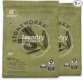 Grab Green Stoneworks Laundry Detergent Pods, 100 Count, Olive Leaf Scent, Plant And Mineral Based, Cleans Deeply, Eliminates Odors, Fights Stains, So