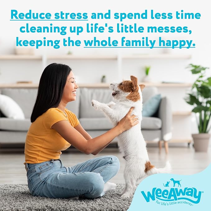 Wee Away X2 Ultra-Concentrated Stain & Strong Odor Eliminator, Enzyme Cleaner, Pet Odor Eliminator for Home - Dog Urine Destroyer - Carpet Cleaner Spray, Ocean Breeze Scent, 16 fl oz