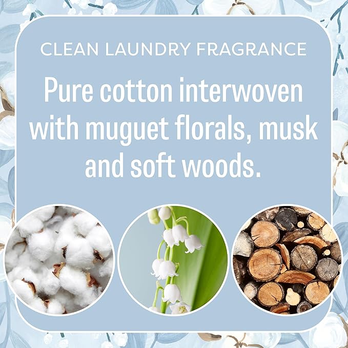 Fresh Scents Scented Sachets | White Cotton |Home Fragrance | Long Lasting (Up to 6 Months) | Air Freshener for Closets, Drawers, & Cars | 6 Pack