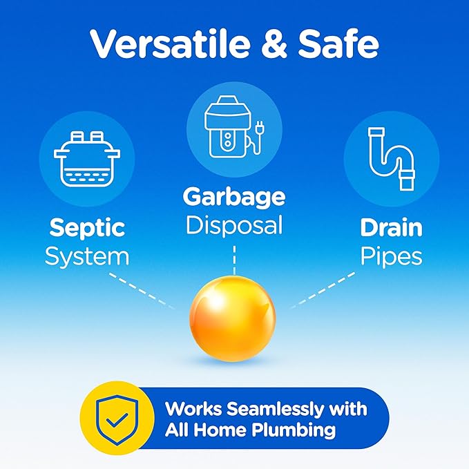 COMPAC HOME Plink Garbage Disposal Cleaner and Deodorizer, Air Fresheners for Garbage Disposal, Lemon Scent, Home Cleaning Products for Kitchen Sink and Clogged Drains, 20 Count (Pack of 1)