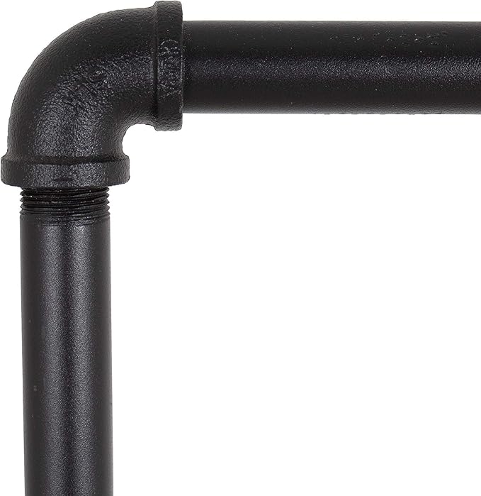 Industrial Pipe Double Rail Clothing Rack by William Robert's Vintage