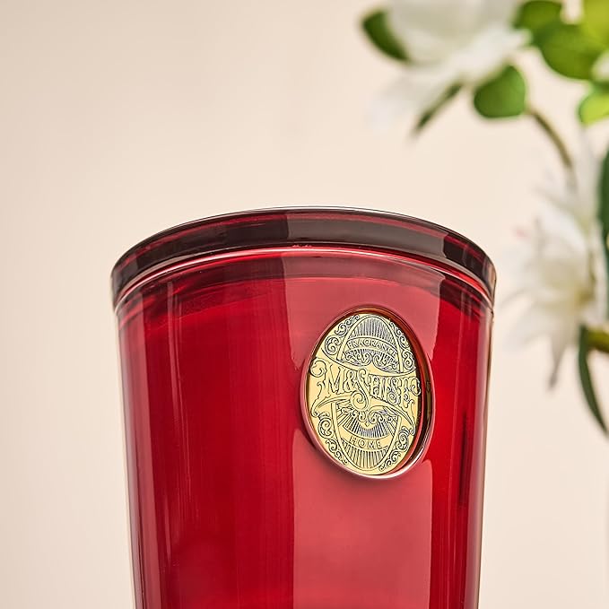 M&SENSE Natural Strong Soy Candle | Red Camellia & Vivid Red | 9.2 oz, 50H Burn Time | Candle Gift for Her | Scented Candle for Valentine’s Day