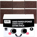 Dr.WOW Carborundum Heavy Duty Scouring Sponges - Fiberglass-Free Nano Rust Eraser for Pots, Pans, Grill, Oven Racks & Sink Stains (1'' 6Ct (Pack of 1))
