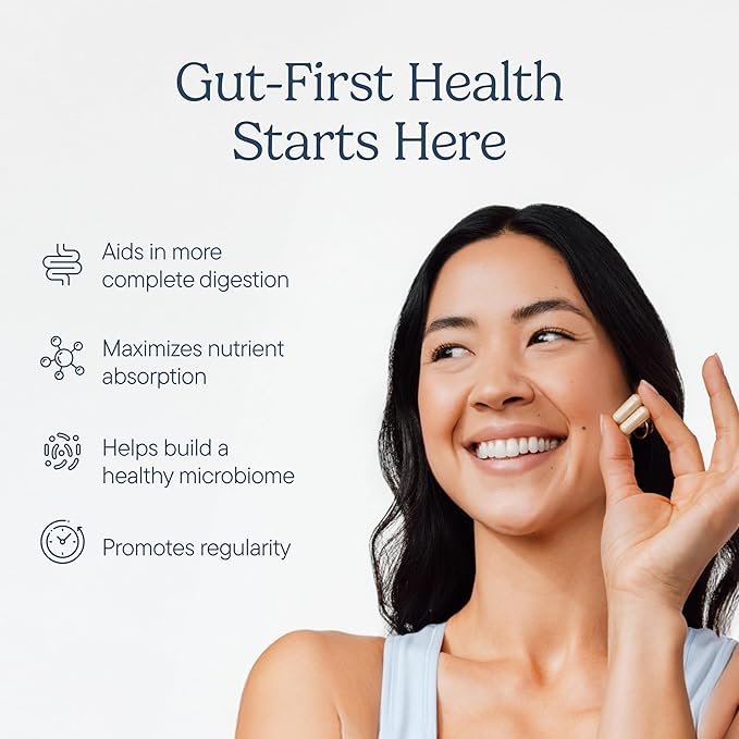 Zenwise Health Digestive Enzymes for Gut Health & Bloating Relief - Multi Enzymes Digestion Supplement with Probiotics, Bromelain & Papaya for Digestive Health Support - Men & Women - 60 Count
