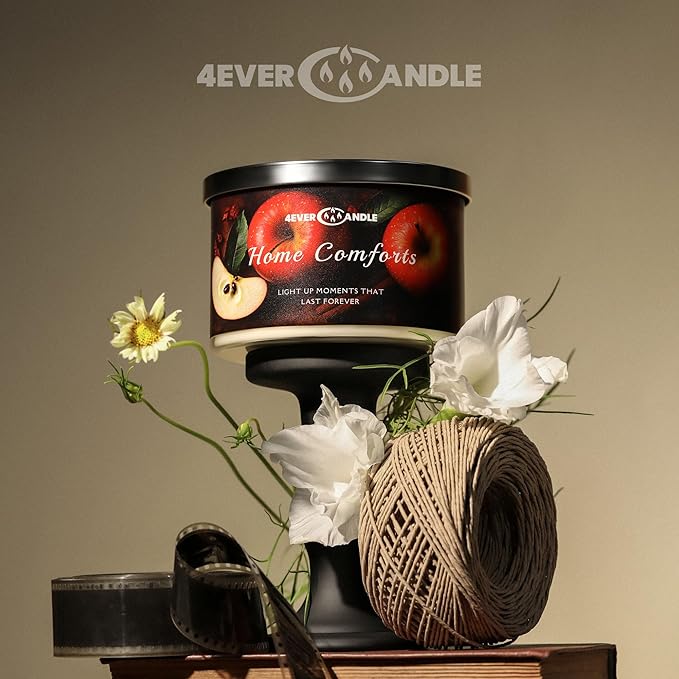 4EVER Scented Candles | 4-Wick 18oz Soy Wax Candle | Up to 50Hrs Clean Burn | Aromatherapy Candles for Home Scented | Gifts for Women & Mom, Home Comforts