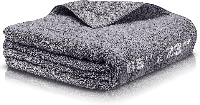 MIRACLEAN Car Drying Towels Extra Large Super Absorbent 65 x 23 Inch Microfiber Car Drying Towel Streak-Free Lint-Free Absorbent Car Wash Towels for Quick Drying Cars, Boats and Large Surfaces