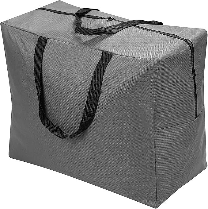 ProPik Holiday Ornaments Accessories Storage Bag Tear-proof Polyester Material 15” X 9.8” X 18.1” With Handles And Full Length Zipper (Gray)