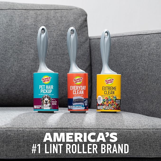 Scotch-Brite Everyday Clean Lint Roller Combo Pack 836RS-95-5pka, 1 pack per case