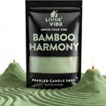Pearled Candle Sand 10.5 oz (300g) – Bamboo Harmony Scented Candle, Green Color, Relaxing Aromatherapy, Home Decor, Stress Relief, Long-Lasting Burn