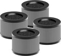 PETOX MK01 & MK06 True HEPA Filter Replacement for MK01 MK06, TZ-K1 and DH-JH01 Air Purifier, Smoke Remover Version, Grey, 4 Pack