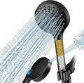 BRIGHT SHOWERS Filtered Shower Head with Handheld, High Pressure 9 Spray Mode Showerhead with Long Hose and Bracket, Water Softener Filters Beads for Hard Water - Removes Chlorine, Oil-Rubbed Bronze
