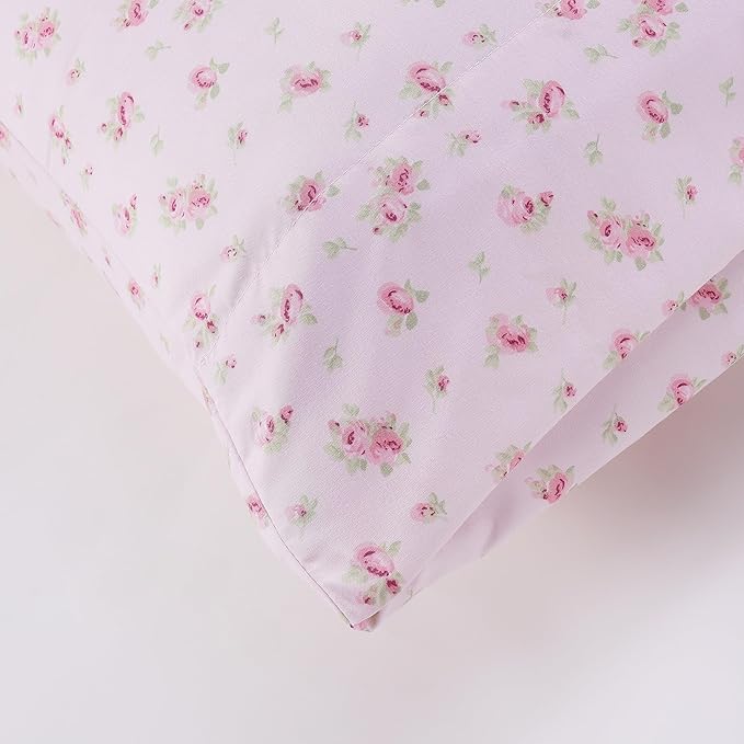 Modern Threads Silky Soft Microfiber and Wrinkle Free Sheets - Luxurious Microfiber Bed Sheets Includes Flat Sheet, Fitted Sheet with Deep Pockets, & Pillowcases Blush, Twin