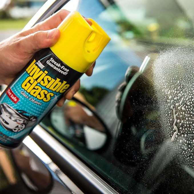 Invisible Glass 91163-3PK Premium Aerosol Glass Cleaner Spray for Car Windshields and Windows, Automotive and Home Window Cleaner, Streak-Free, Ammonia-Free, Tint-Safe – 15 oz (Pack of 3)