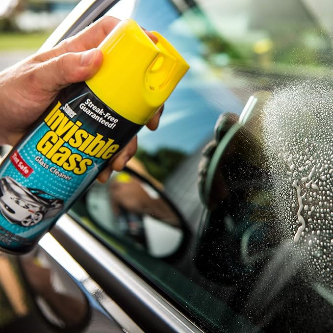 Invisible Glass 91163-2PK Premium Aerosol Glass Cleaner Spray for Car Windshields and Windows, Automotive and Home Window Cleaner, Streak-Free, Ammonia-Free, Tint-Safe – 15 oz (Pack of 2)