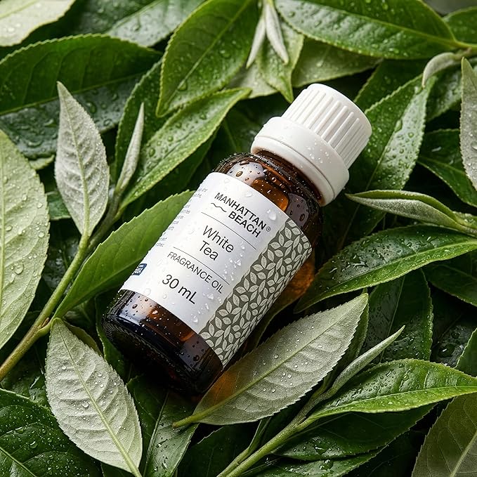 Manhattan Beach – White Tea Hotel Inspired Scent Diffuser Oil – Luxury White Tea Fragrance Oil for Ultrasonic & Waterless Diffusers, Home & Spa, 30 mL Glass Bottle