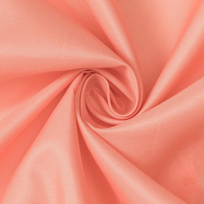 N&Y HOME Fabric Shower Curtain or Liner with Magnets - Hotel Quality, Machine Washable, Water Repellent - Coral, 72x72
