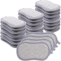 28 Pack Multi Purpose Kitchen Scrub Sponges, Non Scratch Reusable Dual Sided Microfiber Dish Sponge for Cleaning Pots Pans Dishes