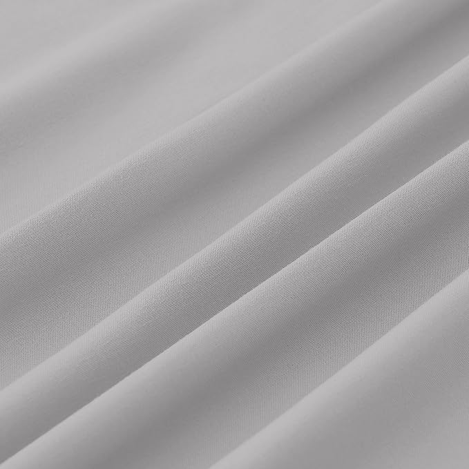 Modern Threads Soft Microfiber Solid Sheets - Luxurious Microfiber Bed Sheets - Includes Flat Sheet, Fitted Sheet with Deep Pockets, & Pillowcases Vapor Blue California King