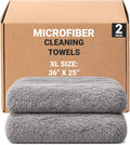 AllGuard Platinum Microfiber Towels for Cars Extra Large Towel Set of 2 Drying Towels with Maximum Absorbency, Scratch Free Wash Towels for Detailing, Microfiber Cleaning Cloth Towel Kit
