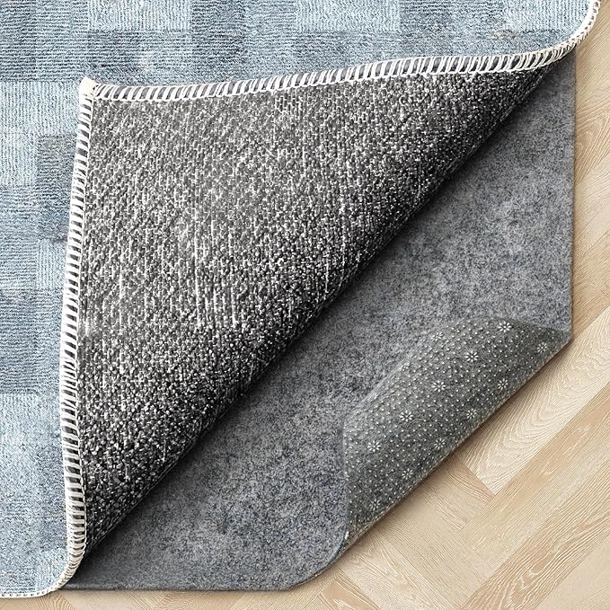 COMFYPAD Felt Rug Pad with Gripper Dots, 3x5 Ft Non-Slip Rug Underpad with PVC Backing, 1/6" Thick Cushioned Carpet Pad Gripper for Hardwood Floors, Vinyl & Tile, Under Rug Padding Floor Protection