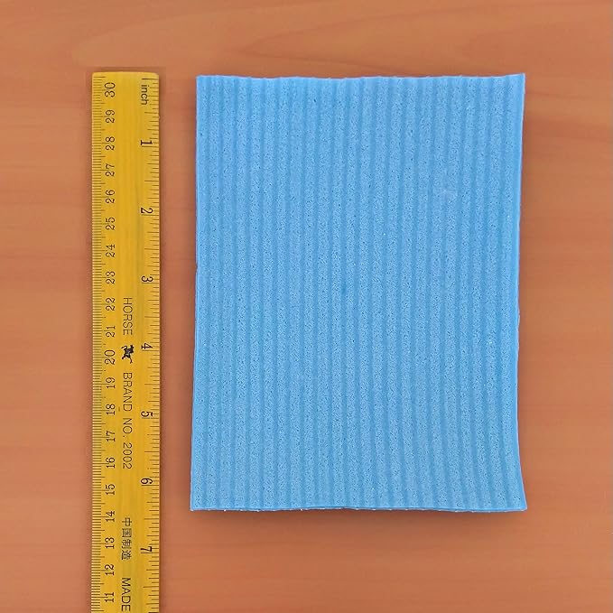 COMPAC Home Reusable Kitchen Cleaning Sponges - 12 Pack Eco-Friendly Dishcloths, Super Absorbent Dish Cloth Sponge for Counters, All Surfaces, Replaces Paper Towels