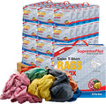 Premium Color Knit Cleaning Rags (600 lbs. Pallet 60x10 lbs. Compressed Boxes) – Shop Cloths Bulk for Workshops, Mechanics, Painters, and Home Use, Multipurpose Cotton T-Shirt Rags