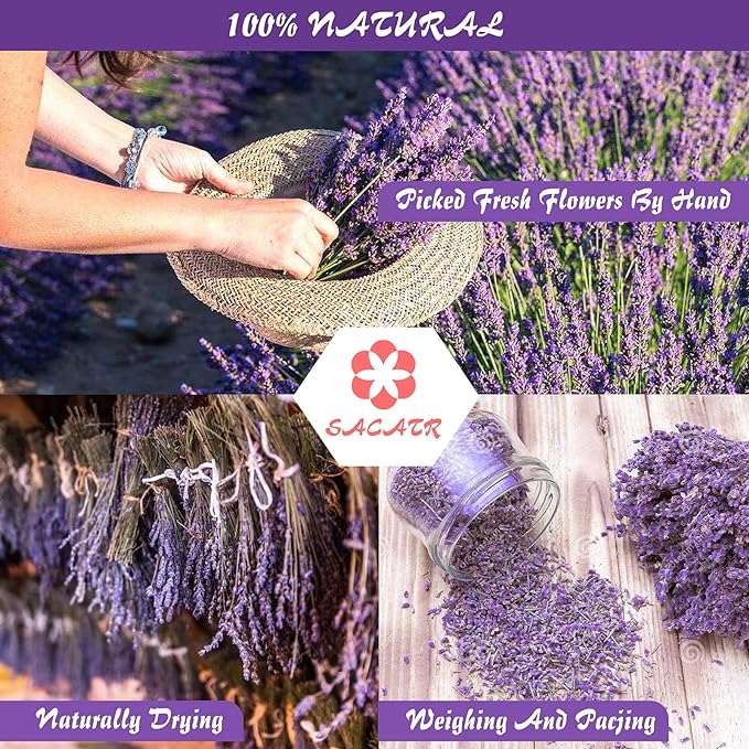 30 Bags Dried Flowers,100% Natural Dried Flowers Herbs Kit for Soap Making, DIY Candle Making,Bath - Include Rose Petals,Lavender,Don't Forget Me,Lilium,Jasmine,Rosebudsand More