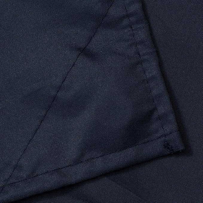 N&Y HOME Fabric Shower Curtain Liner with Weighted Magnets - Navy Blue Shower Curtain for Bathroom with Hotel Quality, Machine Washable, Water Repellent - Navy, 72x72