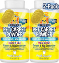 Bodhi Dog Natural Carpet Deodorizer Powder - Dry Pet Smell Eliminator & Urine Odor Remover - Loosens Fur & Dirt - Plant-Based Room Freshener for Vacuuming Home with Pets -Fresh Laundry (Pack of 2)