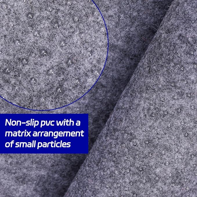 Non Slip Rug Pad 10 x 14 Ft, Extra Large Felt Under Rug Cushioning, Carpet Padding for Area Rugs on Hardwood, Laminate & Tile Floors, Keeps Rugs Secure