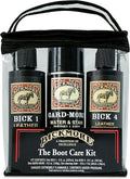 Bickmore Boot Care Kit - Bick 1 Bick 4 & Gard-More - Leather Lotion Cleaner Conditioner & Protector - For Cleaning Softening and Protecting Boots Shoes Handbags Purses Jackets and More