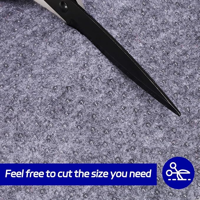 Non Slip Rug Pad 5 x 7 Ft, Felt Under Rug Cushioning, Carpet Padding for Area Rugs on Hardwood, Laminate & Tile Floors, Keeps Rugs Secure