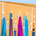 LYNK Professional® Home™ Over The Door Hooks - 18 Hook Over The Door Hanger - Over Door Coat Rack - Hanging Towels or Clothes - Bathroom, Bedroom or Laundry Room - Lifetime Ltd. Warranty – White