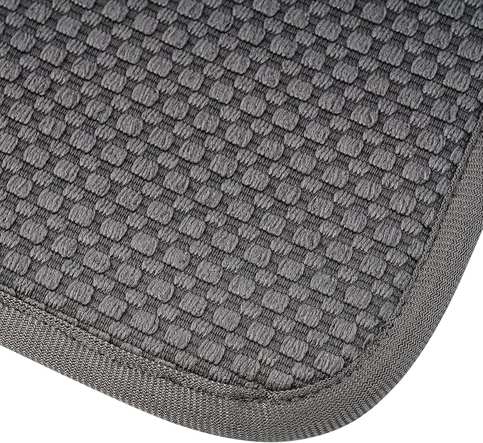 2 Pack Dish Drying Mat, Absorbent Microfiber Dish Drying Mat for Kitchen Counter, 16"x18” Large Size Dish Drying Pad, Ultra Absorbent Dishes Drainer Mat for Countertop