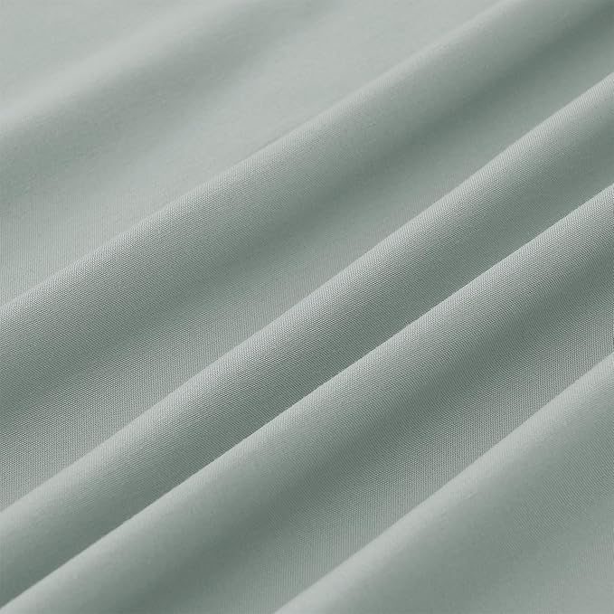 Modern Threads Soft Microfiber Solid Sheets - Luxurious Microfiber Bed Sheets - Includes Flat Sheet, Fitted Sheet with Deep Pockets, & Pillowcases Smoke California King