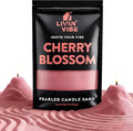 Pearled Candle Sand 10.5 oz (300g) – Cherry Blossom Scented Candle, Red Color, Relaxing Aromatherapy, Home Decor, Stress Relief, Long-Lasting Burn