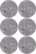 Carrie Joe Stainless Steel Scourer Heavy Duty Scrubber Pads Steel Wool Pack of 6,40g