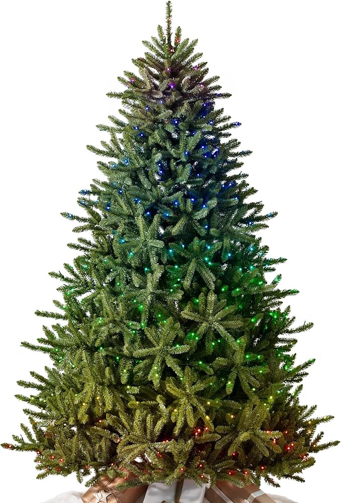 Balsam Hill 9ft Pre-Lit Classic Blue Spruce - Artificial Christmas Tree with Twinkly Lights, Easy Plug Technology, Premium Stand for Indoor Holiday Decorating