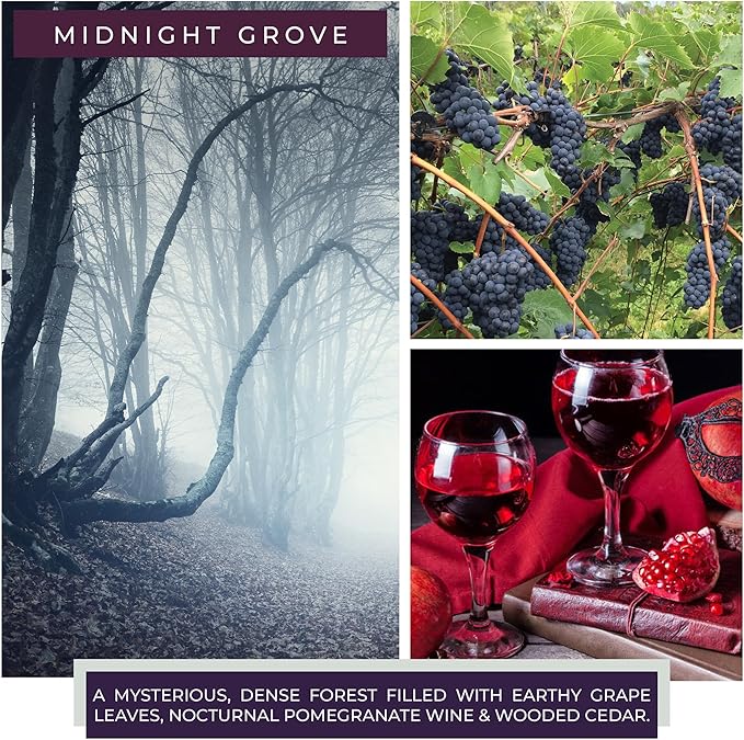 A Cheerful Giver — Midnight Grove - 34oz Papa Scented Candle Jar with Lid - Keepers of The Light - 155 Hours of Burn Time, Gift for Women, Blue