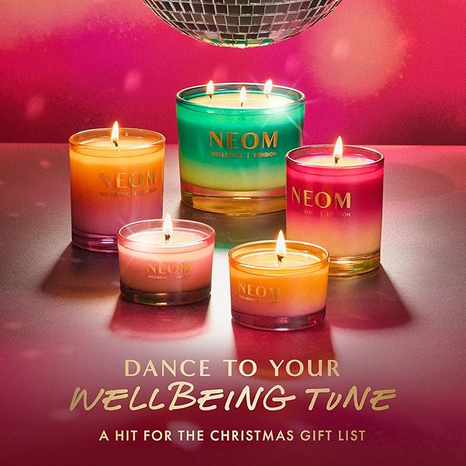 NEOM Cosy Nights Candle Travel Size | Sandalwood, Frankincense & Nutmeg I 100% Naturally derived Wax I 100% Natural fragrances I Relaxing
