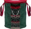 12” Red and Green Christmas Light Storage Organizer with Clear Window