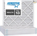 Aerostar 21 1/2x21 1/2x1 MERV 13, Pleated Air Filter, 21 1/2 x 21 1/2 x 1, Box of 6, Made in the USA
